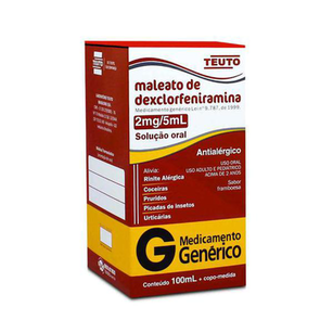 Imagem do produto Maleato - Dexclorfeniramina 100Ml Teuto Genérico