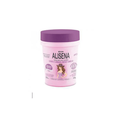 Imagem do produto Mascara Alisena Muriel Lisos E Longos Cresce Cabelo Amido De Milho Whey Protein Ph3 500G