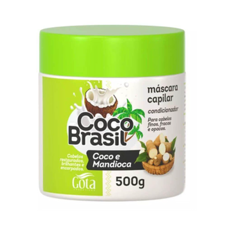 Máscara De Tratamento Gota Dourada Brasil Coco E Mandioca 500G