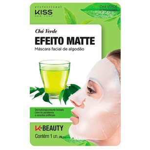 Imagem do produto Máscara Facial De Algodão Kiss New York Chá Verde 20Ml Kfms05sbr