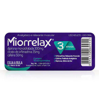 Miorrelax Com 10 Comprimidos