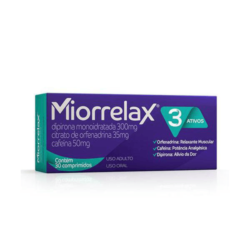Miorrelax Com 30 Comprimidos