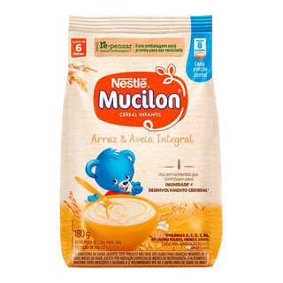 Imagem do produto Mucilon Cereal Infantil Arroz E Aveia Sachê 180G