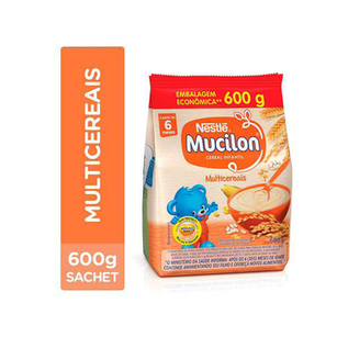 Mucilon Multicereais Cereal Infantil Sachê Com 600G