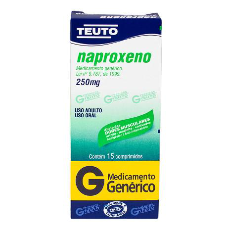 Naproxeno - 250Mg 15 Comprimidos Teuto Genérico