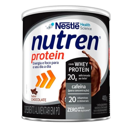 Imagem do produto Nutren Protein Sabor Chocolate 400G Whey Protein+Cafeína