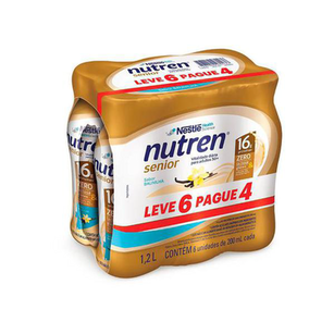 Complemento Alimentar Nutren Senior Pack Baunilha 200Ml - Leve 6 Pague 4