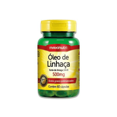 Imagem do produto Óleo De Linhaça Maxinutri 500Mg 60 Cápsulas