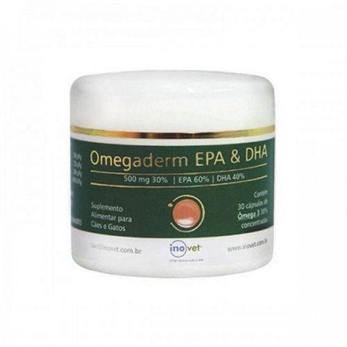 Imagem do produto Omegaderm Epa & Dha 30 Suplemento Para Cães E Gatos 500Mg C/ 30 Cápsulas Inovet