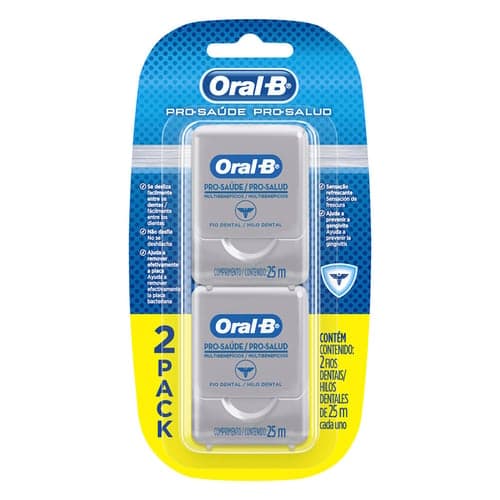 Imagem do produto Oral B Fio Dental Pro Saude 25 Metros Com 2 Unidades
