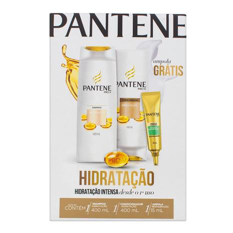 Imagem do produto Pantene Kit Shampoo E Condicionador Hidratacao 400Ml Cada Gratis Ampola