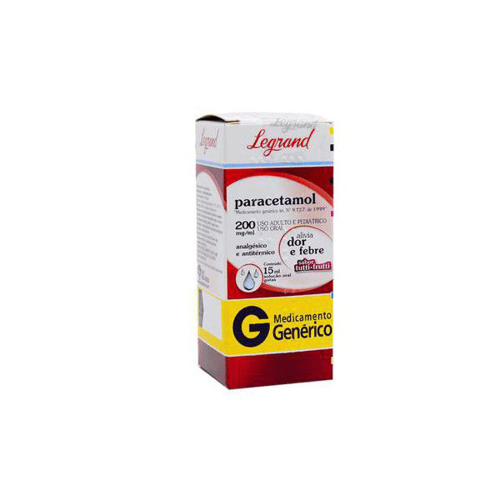 Imagem do produto Paracetamol - 200Mg Ml Gotas 15Ml Legra Legrand Genérico