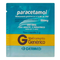 Imagem do produto Paracetamol - 500 Mg Pó Para Solução De Uso Oral 5 Sachês Pe 5 G Prati Donaduzzi Genérico
