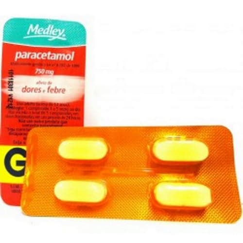 Imagem do produto Paracetamol - 750Mg 4 Comprimidos Medley Genérico