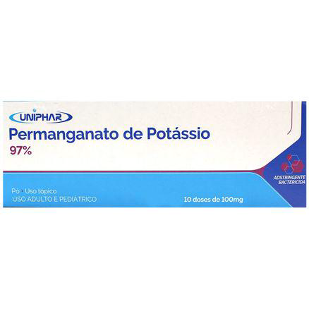 Imagem do produto Permanganato De Potássio Uniphar 10 Unidades