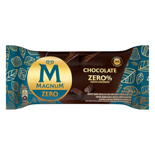 Imagem do produto Picolé Kibon Magnum Chocolate Zero 67G