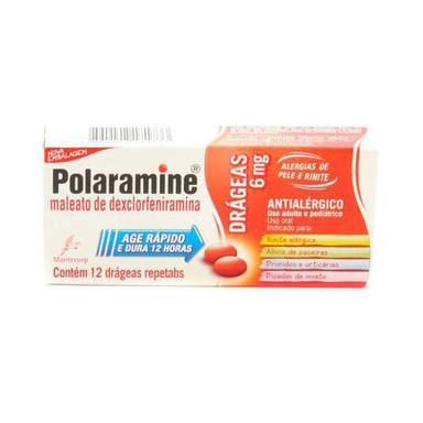 Imagem do produto Polaramine - 6 Mg 12 Drágeas