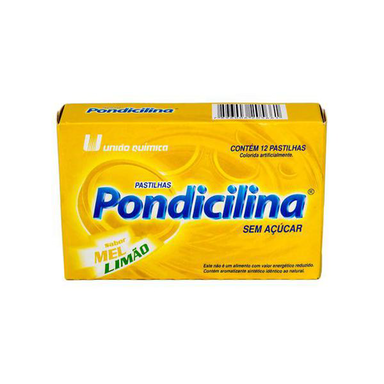 Imagem do produto Pondicilina - Sabor Mel E Limão Com 12 Pastilhas