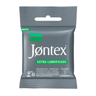 Preservativo Jontex Comfort Plus Extralubrificado Com 3 Unidades