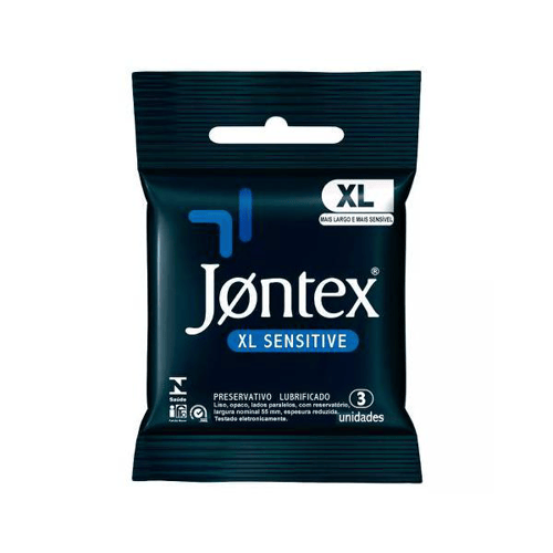 Imagem do produto Preservativo - Jontex Xl Sensitive Com 3 Unidades
