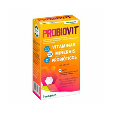 Imagem do produto Probiovit Com 40 20 Comprimidos Polivitamínicos E 20 Probióticos