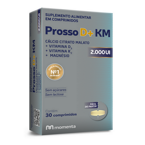 Imagem do produto Prosso D+ Km Com 30 Comprimidos 2000Ui