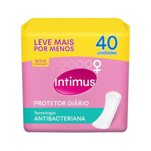 Imagem do produto Protetor Diario Intimus Days Sem Abas Antibacteriana Com 40 Unidades