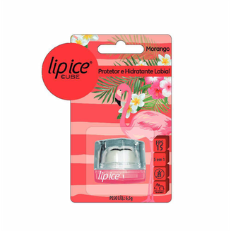 Imagem do produto Protetor Labial Lip Ice Cube Fps 15 Morango Flamingo