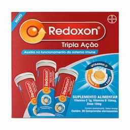 Redoxon Tripla Ação Com 30 Comprimidos Efervescentes