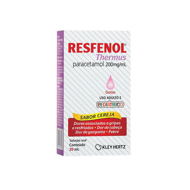 Imagem do produto Resfenol Thermus 200 Mg Ml 20Ml Paracetamol