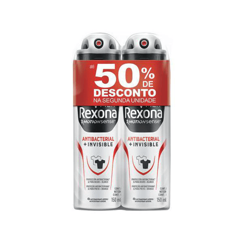 Imagem do produto Rexona Men Desodorante Aerosol Invisible 90G Com 50% De Desconto Na Segunda Unidade