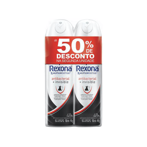 Imagem do produto Rexona Women Desodorante Aerosol Invisible 90G Com 50% De Desconto Na Segunda Unidade