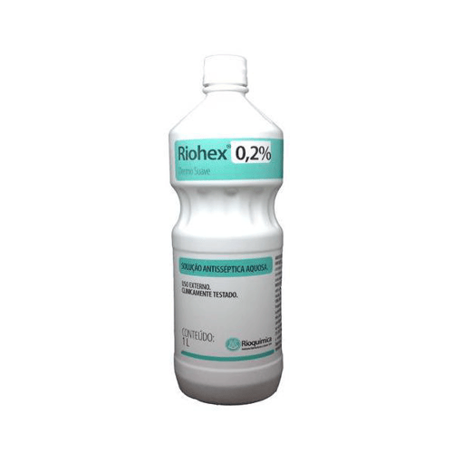 Riohex 0,2% Solução Clorexidina Aquoso Dermo Suave 1L