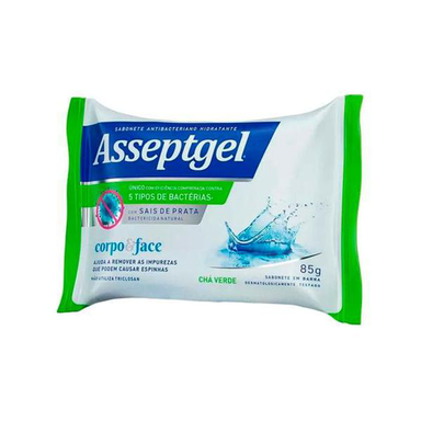Imagem do produto Sabonete Asseptgel Antibacteriano Chá Verde 85G