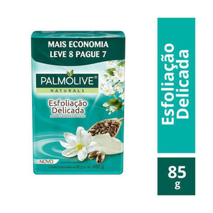 Imagem do produto Sabonete Em Barra Corporal Palmolive Naturals Esfoliação Delicada 85G 8 Unidades