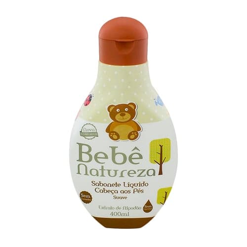 Imagem do produto Sabonete Líquido Infantil Bebê Natureza Suave Cabeça Aos Pés Sem Sal Com 400Ml