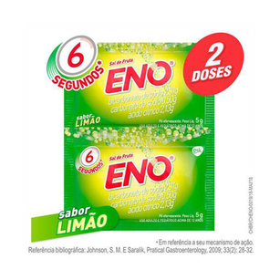 Imagem do produto Sal De - Fruta Eno Limão 2 Envelopes Com 5G De Pó Efervescente