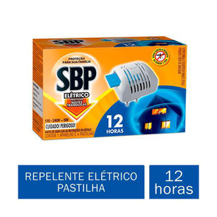 Imagem do produto Repelente Elétrico Pastilha 12 Horas SBP - 1 Aparelho E 4 Pastilhas