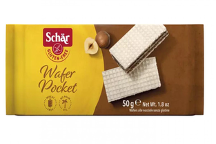 Imagem do produto Schar Biscoito Wafer Pocket Com Recheio De Avela Sem Gluten 50G