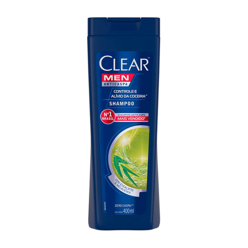 Shampoo Anticaspa Men Controle E Alívio Da Coceira Clear 400Ml