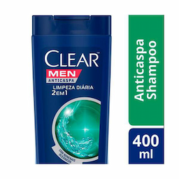 Shampoo - Clear Anticaspa 2 Em 1 Limpeza Diaria 400Ml