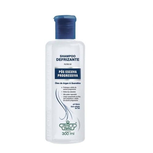 Shampoo Defrizante Pós Escova Progressiva Flores E Vegetais 300Ml