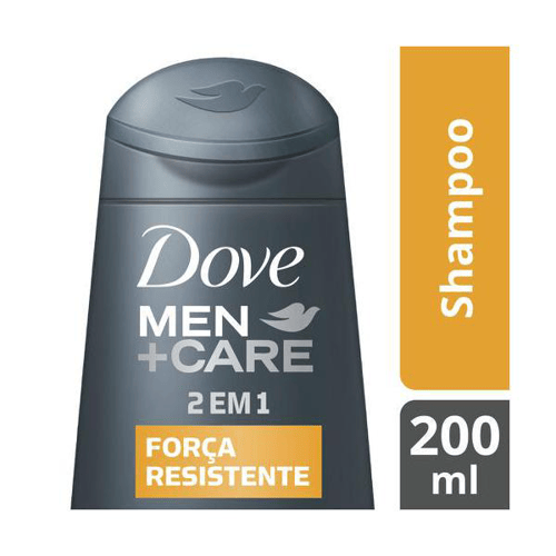 Imagem do produto Shampoo - Dove Men Care 2 Em 1 Força E Resistente 200Ml