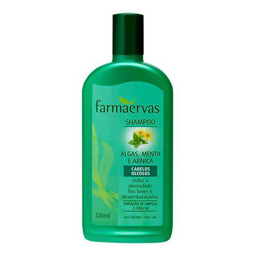 Imagem do produto Shampoo - Farmaervas Algas,Menta E Arnica Para Cabelos Oleosos Com 320 Ml