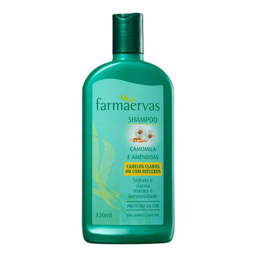 Imagem do produto Shampoo - Farmaervas Camomila E Amêndoas Para Cabelos Claros Ou Com Reflexo Com 320 Ml