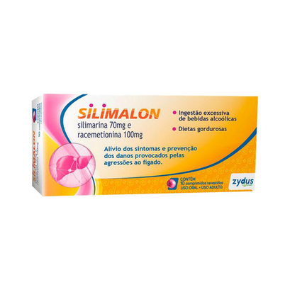 Imagem do produto Silimalon 70+100Mg 10 Comprimidos