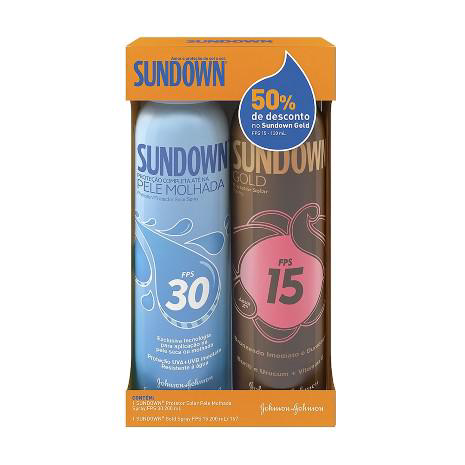 Imagem do produto Sundown Spray Protetor Solar Pele Molhada Fps30 200Ml + Sundown Gold Com 50% De Desconto
