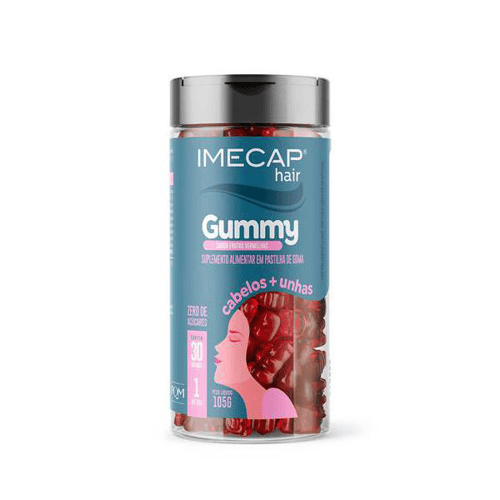 Imagem do produto Suplemento Alimentar Imecap Hair Gummy Com 30 Gomas 30 Unidades