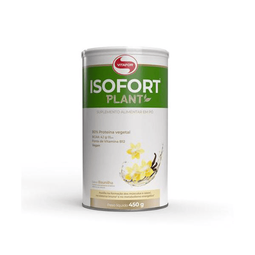 Imagem do produto Suplemento Alimentar Isofort Plant Baunilha Com 450G Vitafor