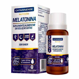 Imagem do produto Suplemento Alimentar Melatonina Catarinense Nutrição 0,21Mg Sem Sabor 20Ml 20Ml
